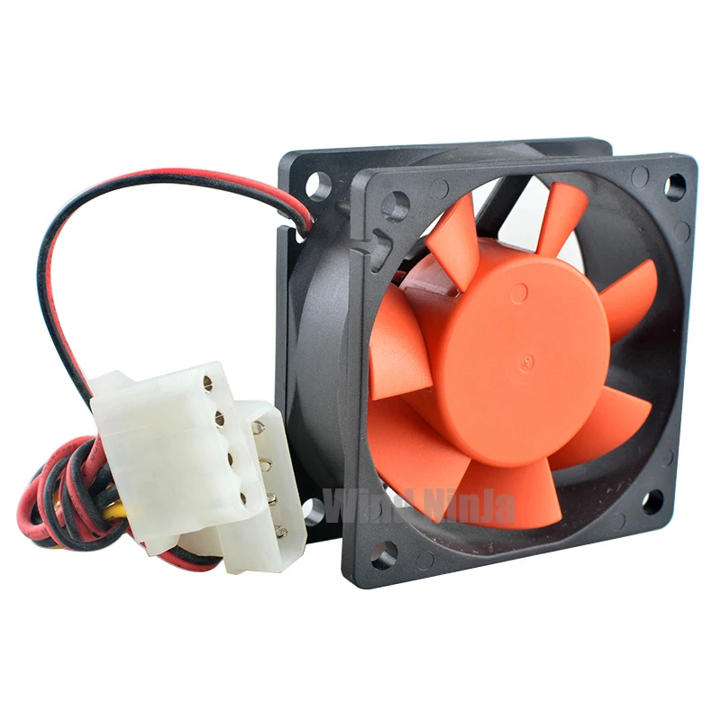 (2pcs) TT-6025 A6025L12S 60mm Quiet Axial Cooling Fan,60x60x25mm DC12V 0.12A Fan for Chassis CPU Power Supply