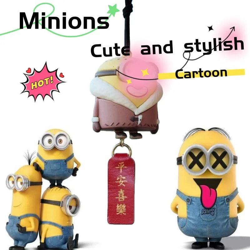 

Minion car pendant, cute, stylish, and personalized, creative car accessory for boys and girls, a birthday gift for friends
