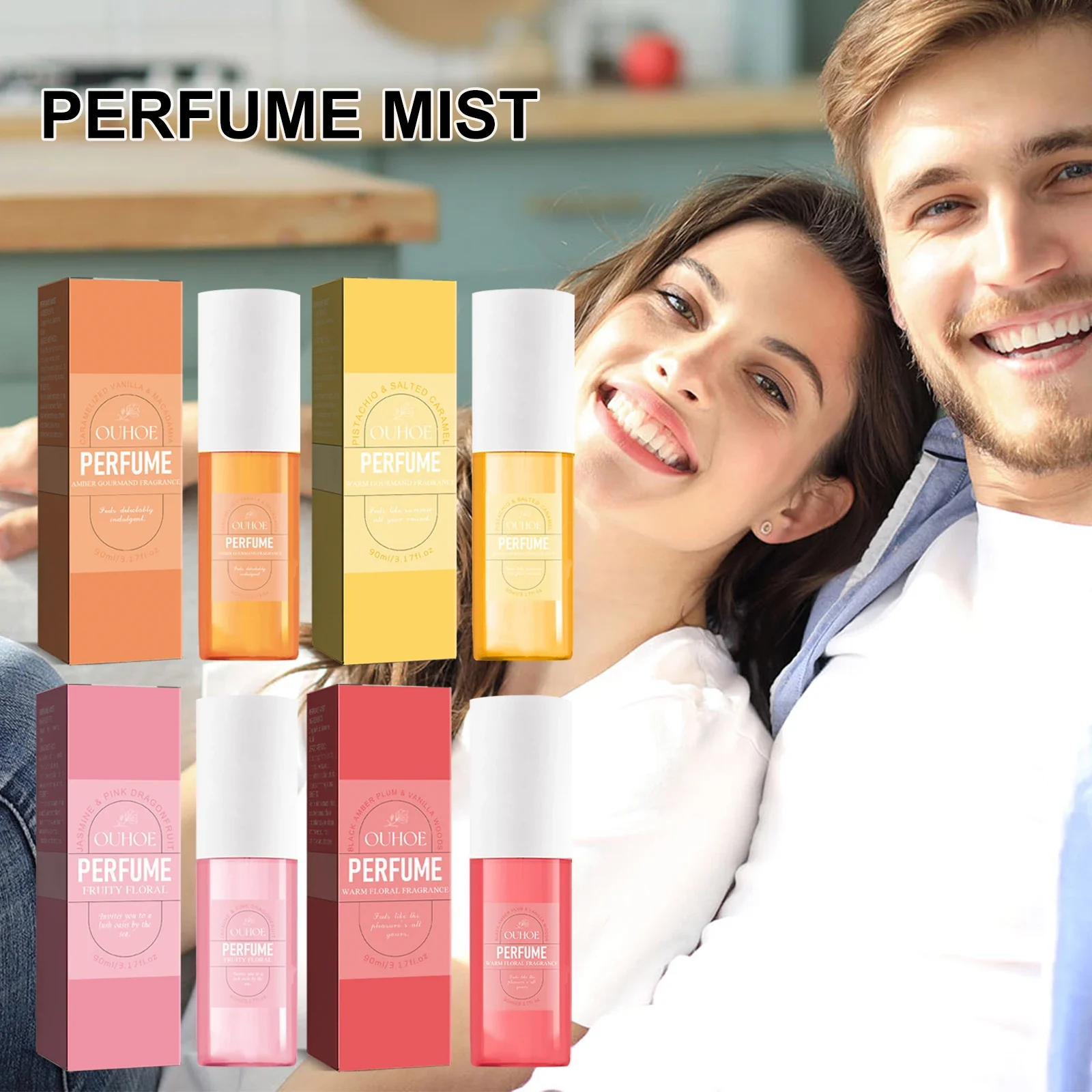 Ladies' Dating Is Fresh, Natural, Long-lasting, Non-pungent, Floral, Body Perfume Spray