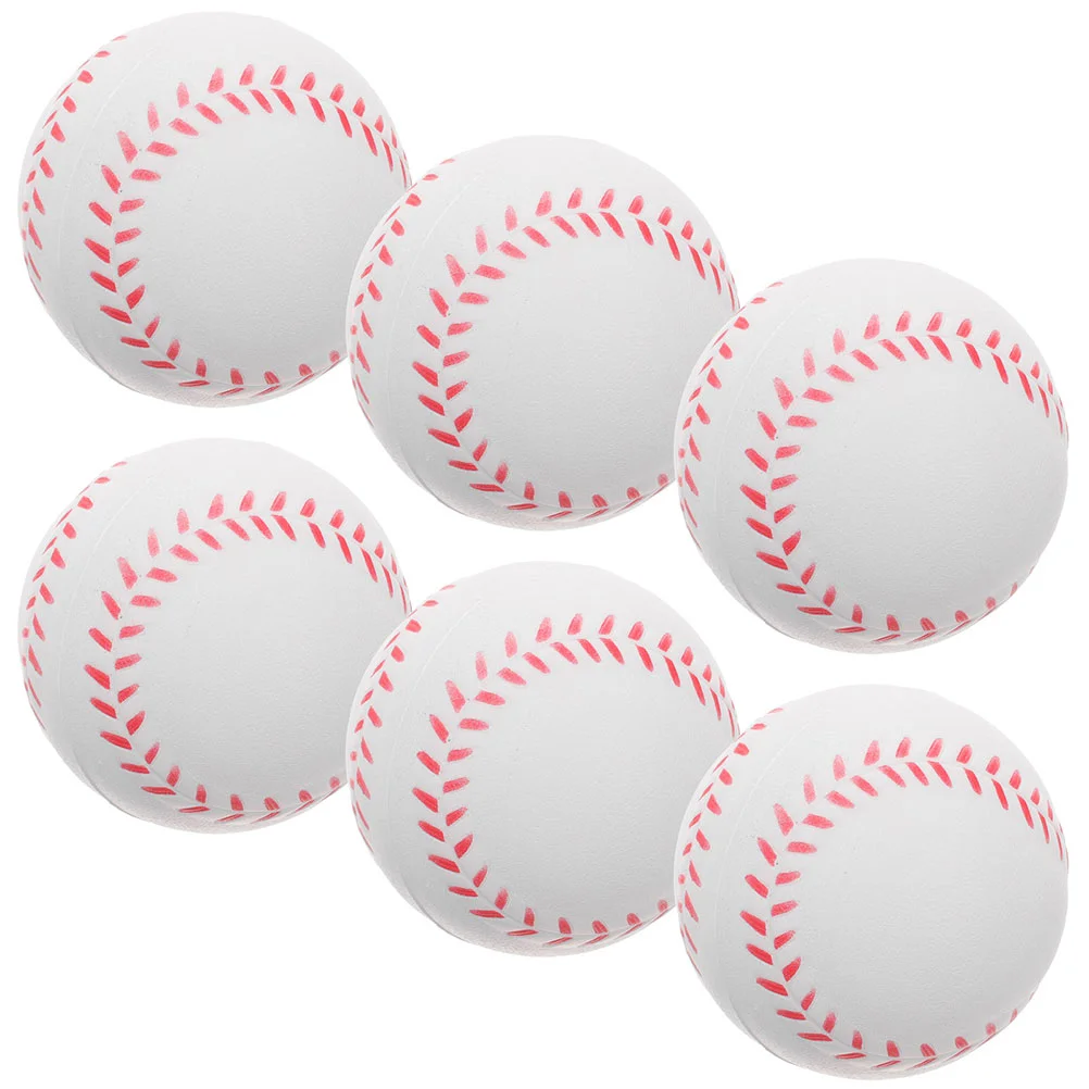 Training Softball Baseball Balls Practice Baseballs for Playing Indoor White Pu