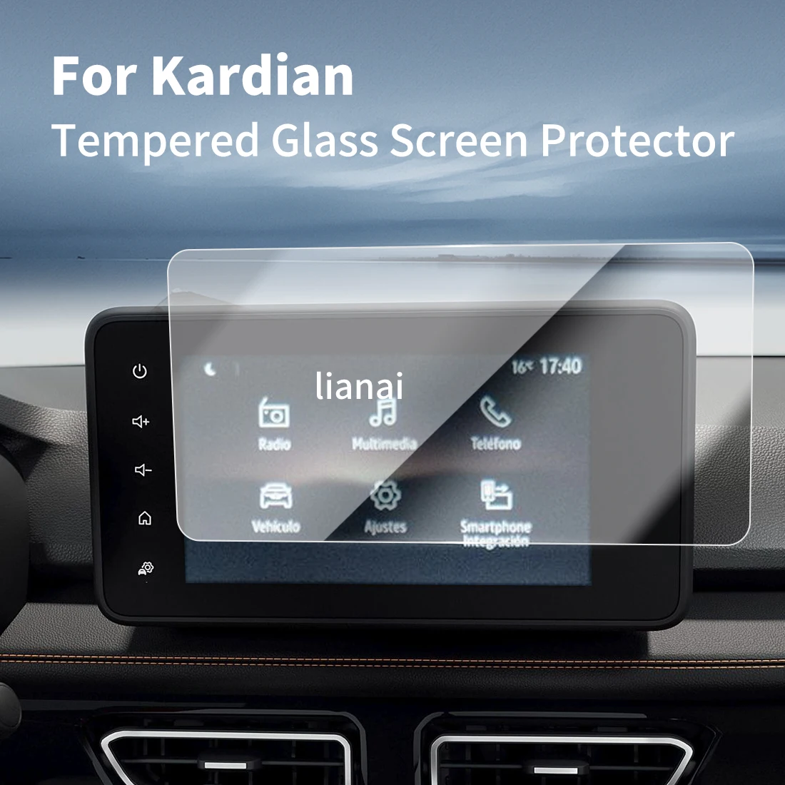 

Защитная пленка для экрана Carplay, защитная пленка из закаленного стекла, навигатор, автомобильные наклейки, аксессуары для 25, Renault Kardian