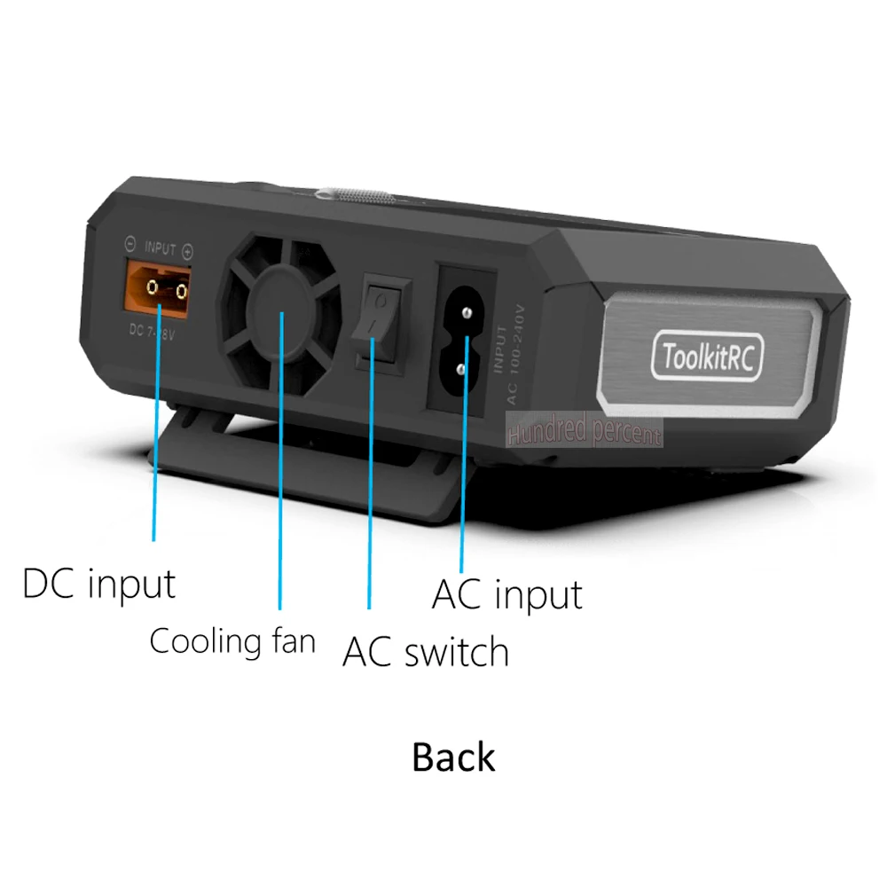 ToolkitRC M7AC 100W AC / 300W wejście DC XT60 XT30 wyjście wielofunkcyjne Suppot podwójna inteligentna ładowarka Tester sygnału drona ładowanie