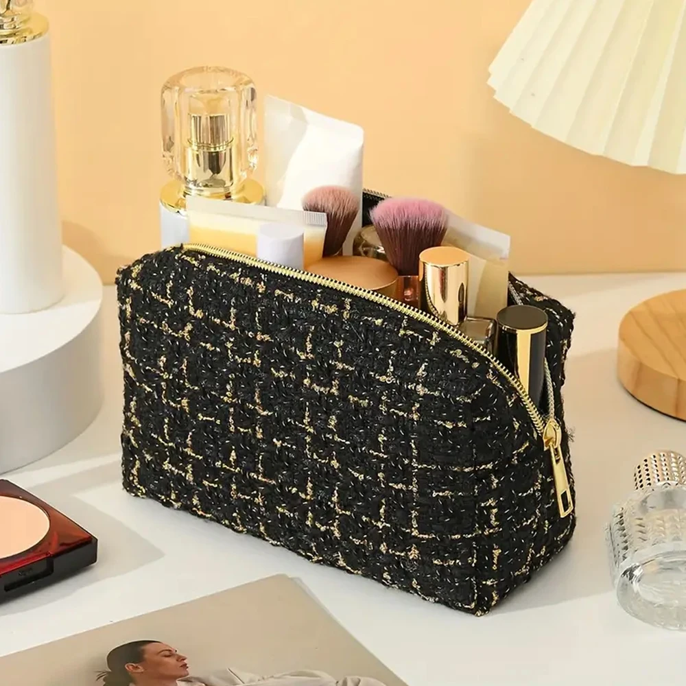 Fashion Large Capacity Makeup Bag, Portable Comestic Storage Pouch, Toiletry Wash Organizer For Travel ﻿