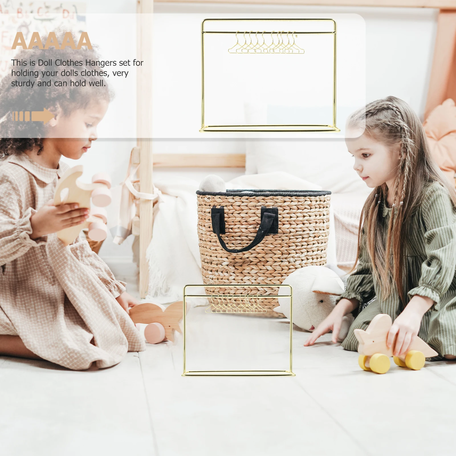 1 ensemble de Mini cintres en fer solide, pour le rangement de vêtements miniatures, affichage soigné dans les enfants, salle de jeux, usage domestique et scolaire, Mini vêtements