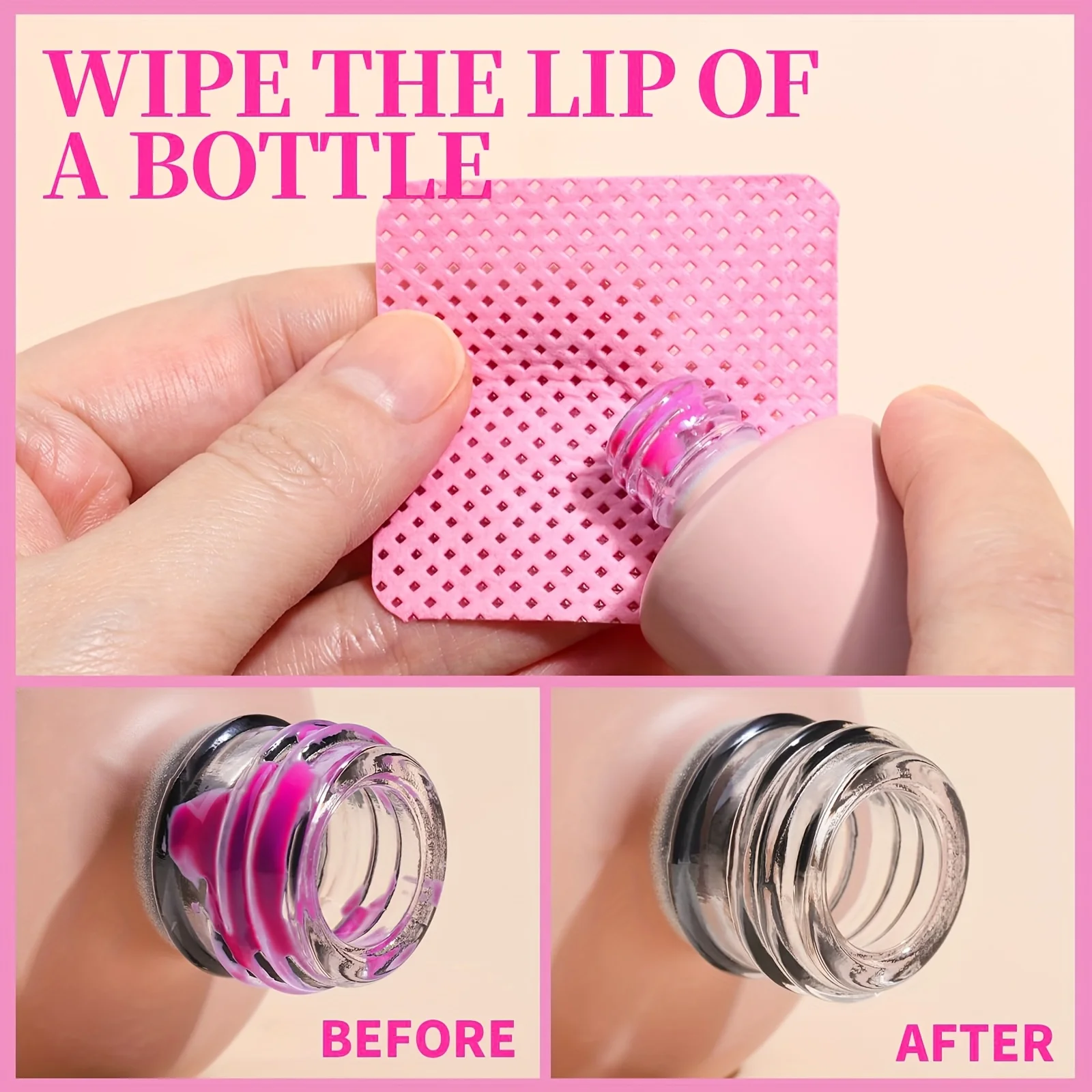 1000 morceaux de lingettes nettoyantes pour ongles en tissu non tissé, nettoyant pour ongles, dissolvant de vernis à ongles, lingettes humides non pelucheuses pour ongles