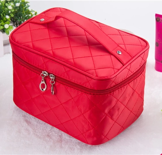 Cosmetic Box New  Quilted Professional Cosmetic Bag Women\'s Large Capacity Storage Handbag Travel Toiletry Makeup Bag sac