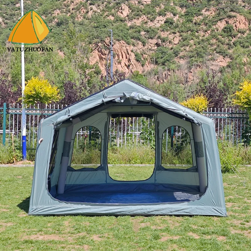 Luxury  7.2 SQM Waterproof  Four-season Portable Inflatable Tent Cotton  Cloth Easy to Setup Outdoor Camping Experience