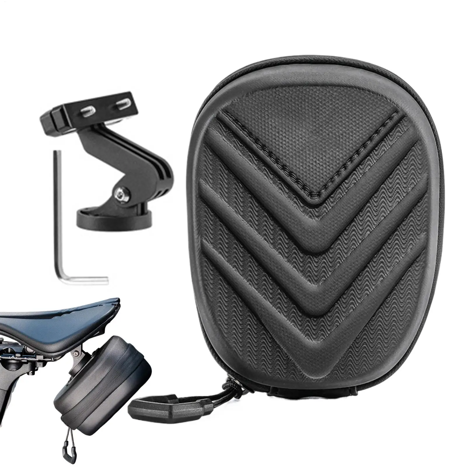 

Cycling Saddle Bag Road Bike Saddle Bag Small Pack Hard Shell Storage Organizer Pack For Tools Cycling Accessories Urban