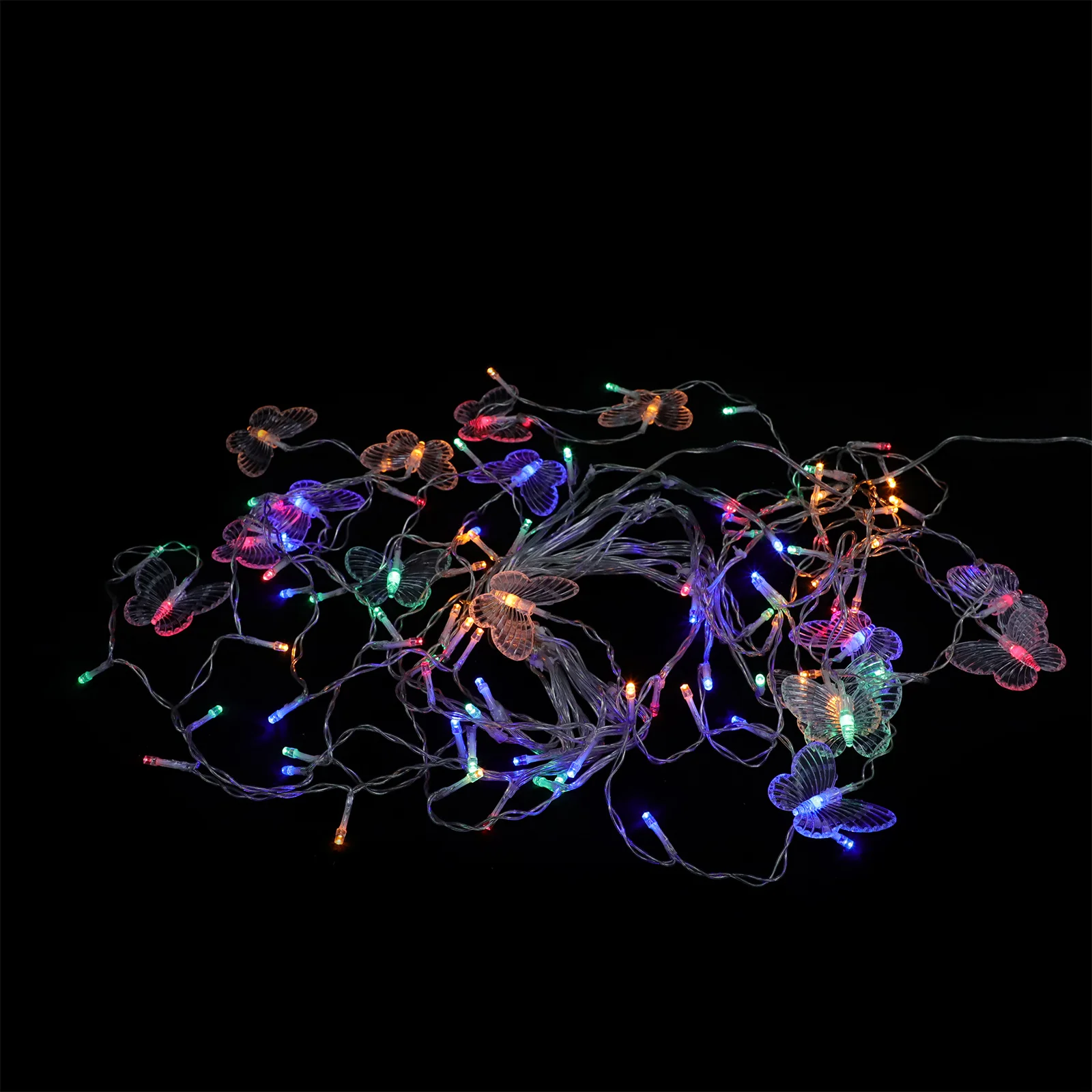 1 قطعة فراشة الجليد سلسلة ضوء مصباح قسط البلاستيك Usb شحن ديكور حفل زفاف مهرجان المنزل بار مقهى مول ساحة ديكور #2