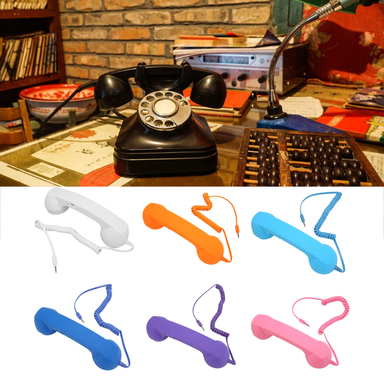 استقبال الهاتف السلكية للهواتف الذكية ، سماعة الهاتف الخليوي ، 3.5 مللي متر المكونات ، واقية من الإشعاع الرجعية ، الكمبيوتر