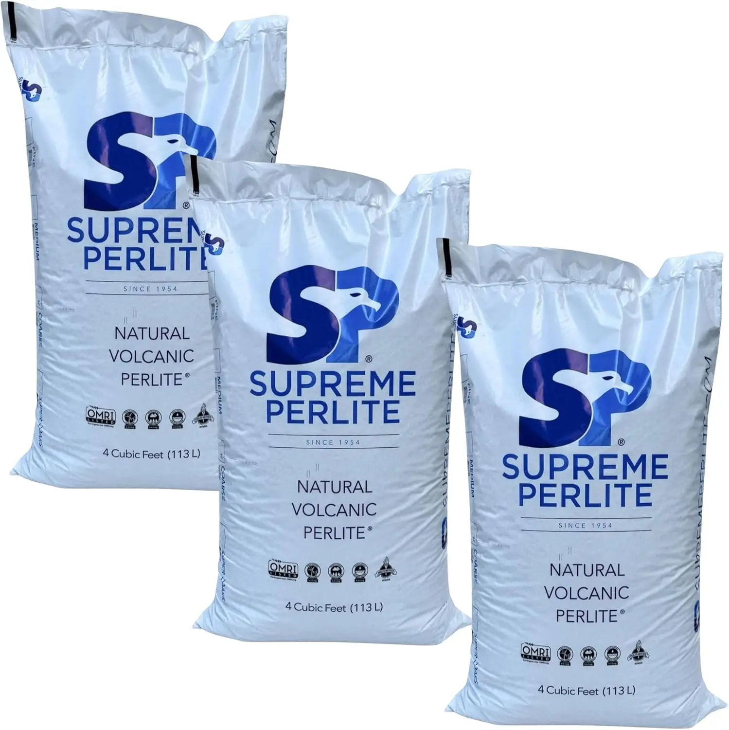 Supreme Perlite Coarse Horticultural Perlite 4 Cu Ft, Soil Aeration Potting Mix, Natural Growing Media for Indoor Outdoor Plants