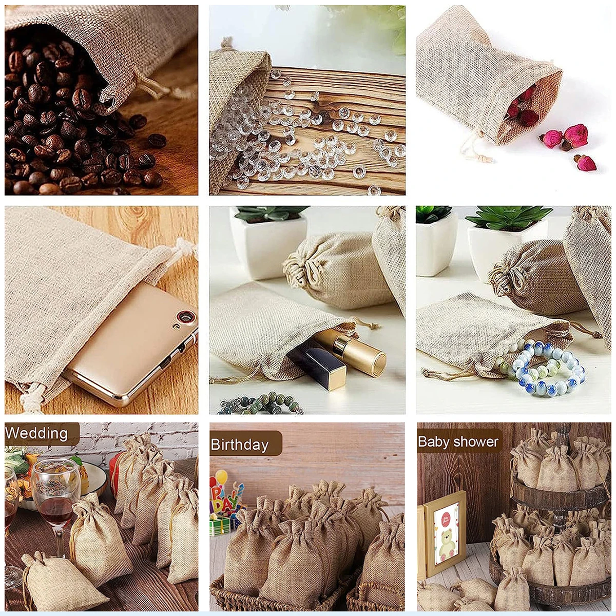 Sacs cadeaux vintage en jute e - Jute Bag Packaging avis et prix