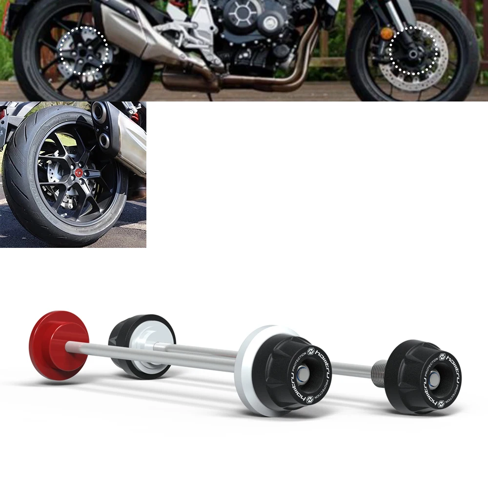 Front Rear Wheel Axle Fork Crash Slider Motorcycle Stand Screw Swingarm Spools For Honda CB1000R Neo Sports Cafe 2018-2020