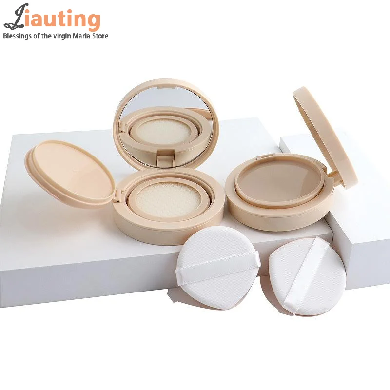 Fondotinta ricaricabile con cuscino d'aria Scatola fai-da-te Mini scatola vuota carina per soffio Specchio portatile per contenitore per trucco cosmetico BB Cream