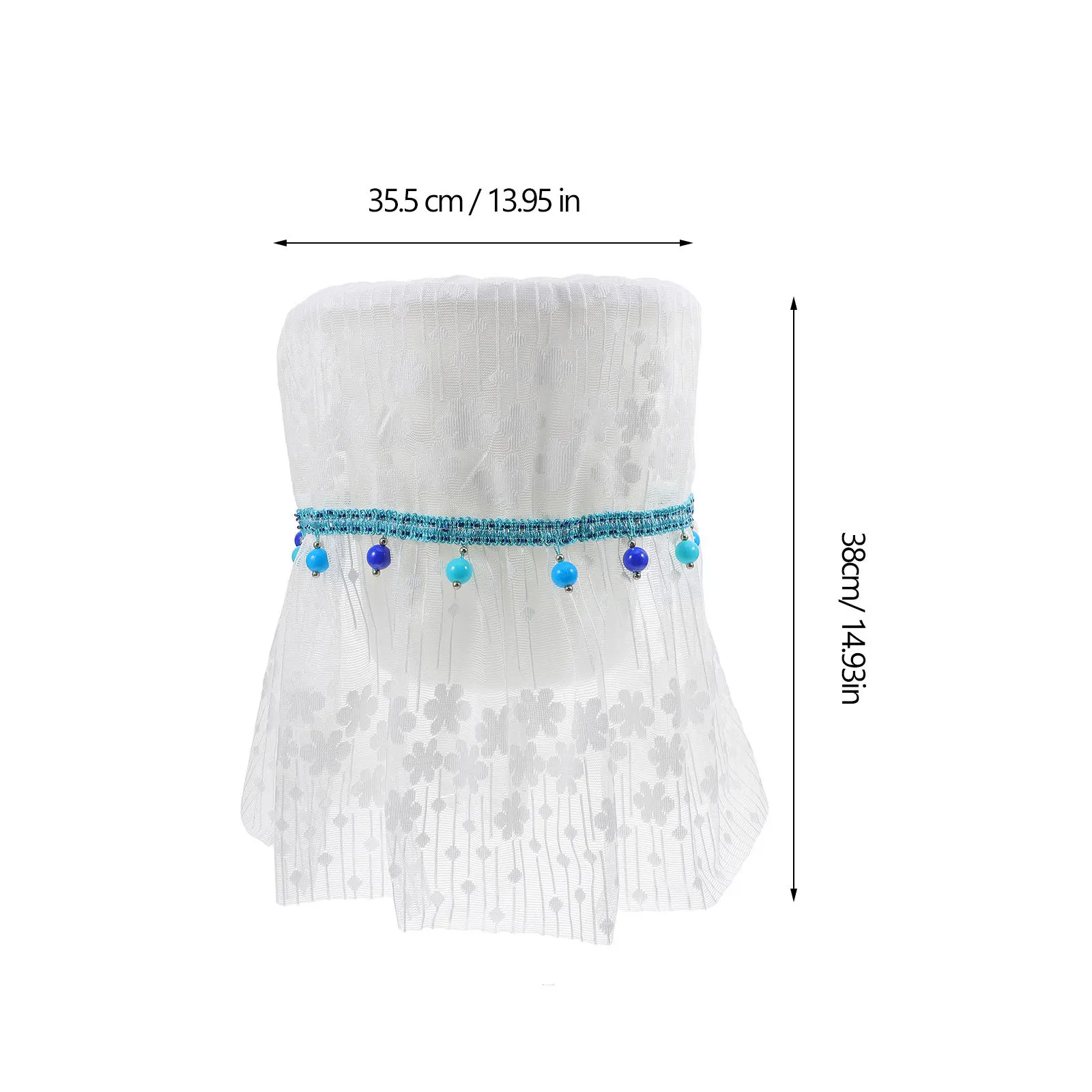 غطاء دلو موزع المياه بتصميم 5 جالون من الدانتيل، واقي مقاوم للغبار قابل لإعادة الاستخدام لغرفة المعيشة والمكتب، غلاف آلي أنيق #3