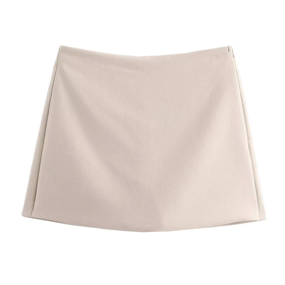 RARA 2025 high waist simple solid color basic style casual versatile temperament skirt pants spring new women's clothing