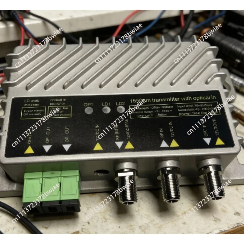 Mini 1550nm optical transmitter dual-channel 10dbm with power supply sc interface small optical transceiver module