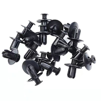 50/100pcs 8mm Plastic Rivets Fasteners Screw Black Rivet Car Fastener Clips Car Bumper TRX680 TRX650