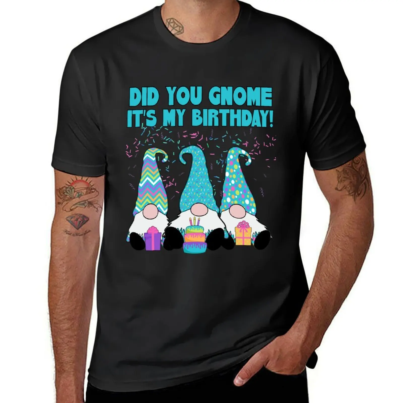 Birthday Gnomes 3 Nordic Gnomes Did You Gnome it's my Birthday? T-Shirt plain quick-drying t shirts for men graphic