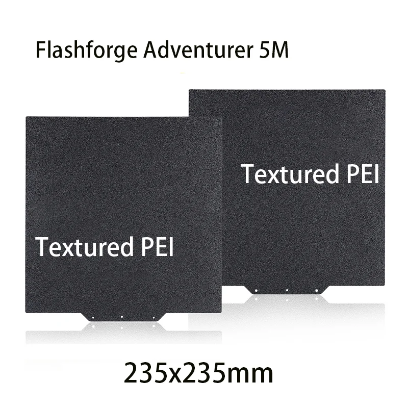 ENERGETIC Flashforge Adventurer 5M Build Plate 235x235mm PEO/PET/PEY Double Side Printing Steel Plate