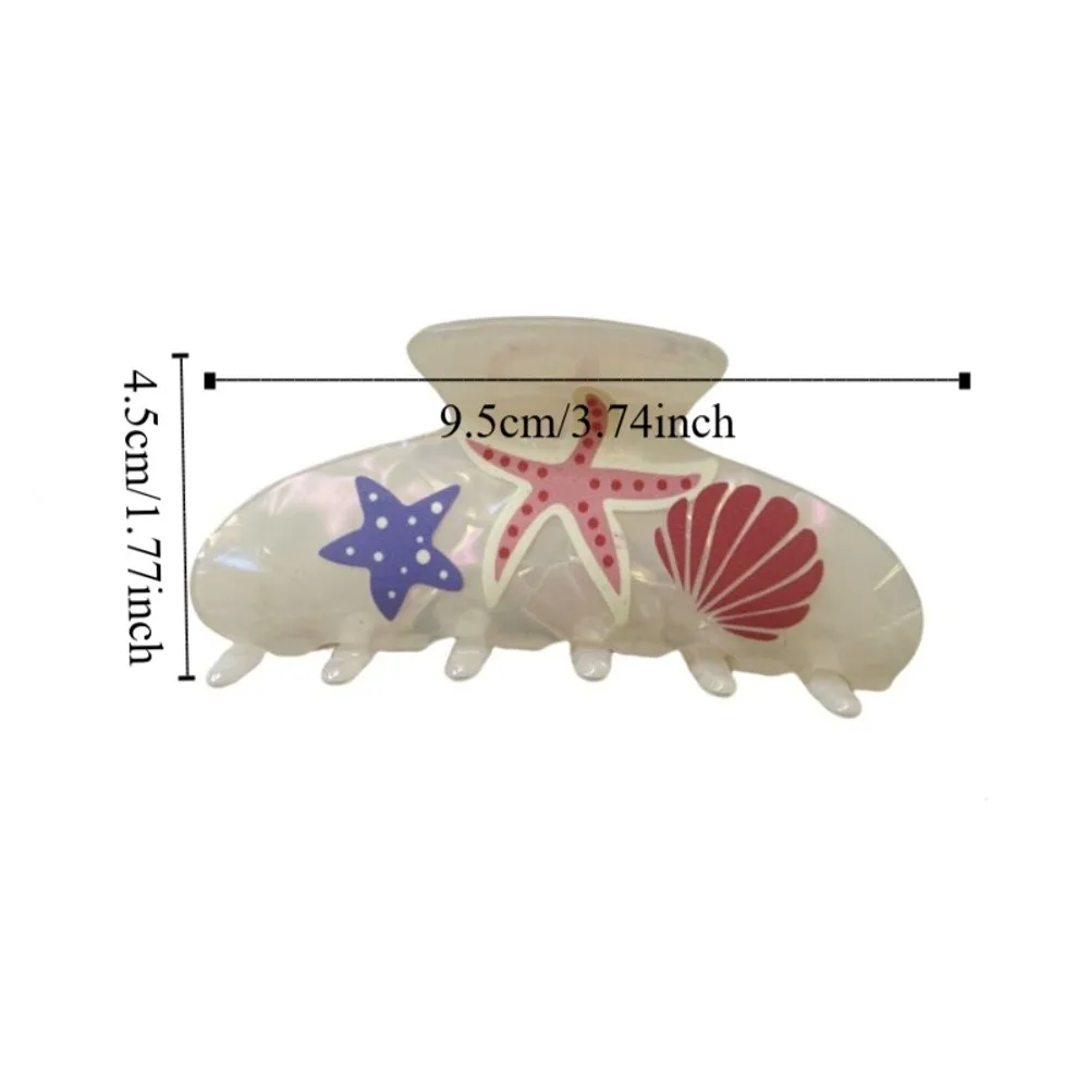 Pinza para el pelo de Animal del océano dulce, pinza para el pelo de concha de ácido acético de estilo coreano, pinza para el pelo de cola de caballo alta, accesorios para el cabello, Clip geométrico de tiburón