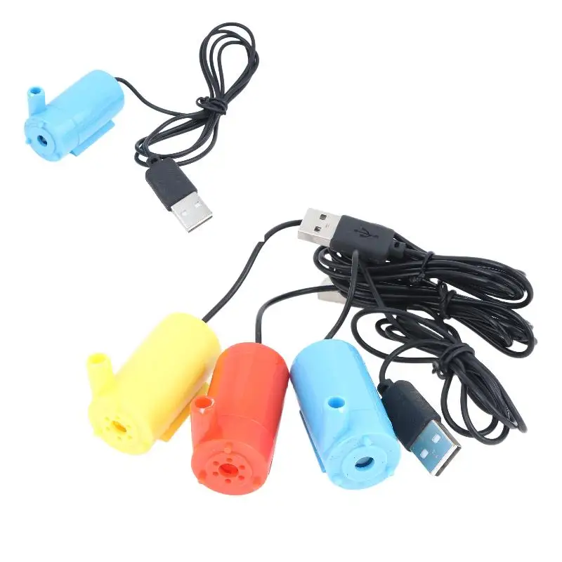 Mini USB Submersible Water Pump Low Noise Fish Tank Fountain Hydroponic Circulation Pump Portable No Vibration