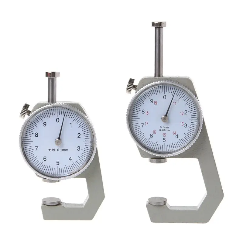 Dial Thickness Gauge 0-10mm Leather Paper Thickness Meter Tester Accuracy 0.1mm Dial Paper Meter Tester For Hollow Pipe Circular