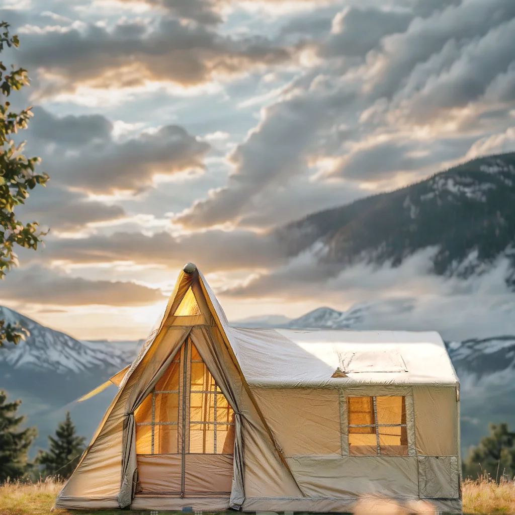 

8-10 Person Tent Manual Pump Inflatable Family Tent Quick Setup Backyard Event Camping Adventure