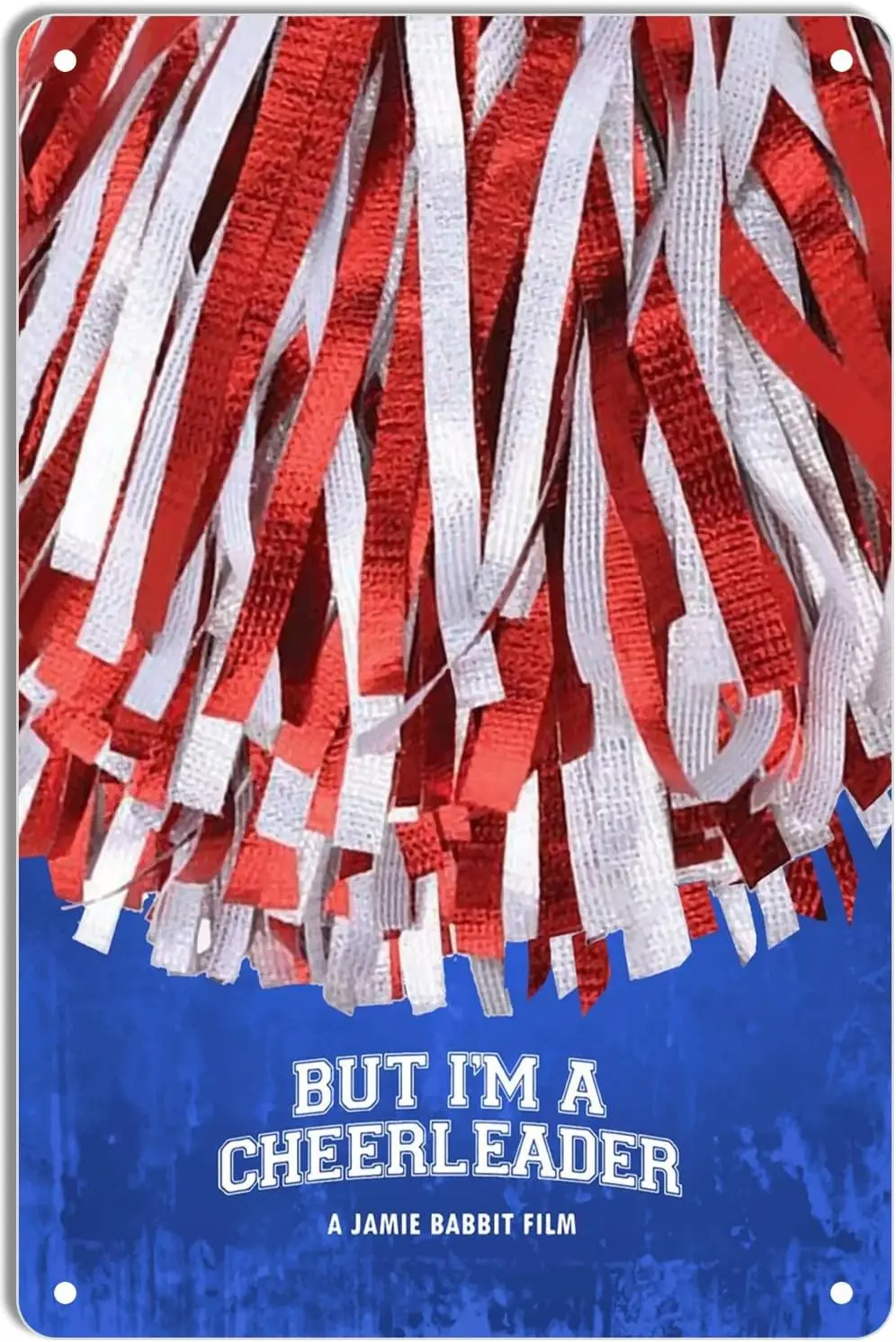 Metal Tin Sign But Im A Cheerleader Minimal Movie Posters for Home Theater Decor and Retro Wall Art 8x12 Inch sign
