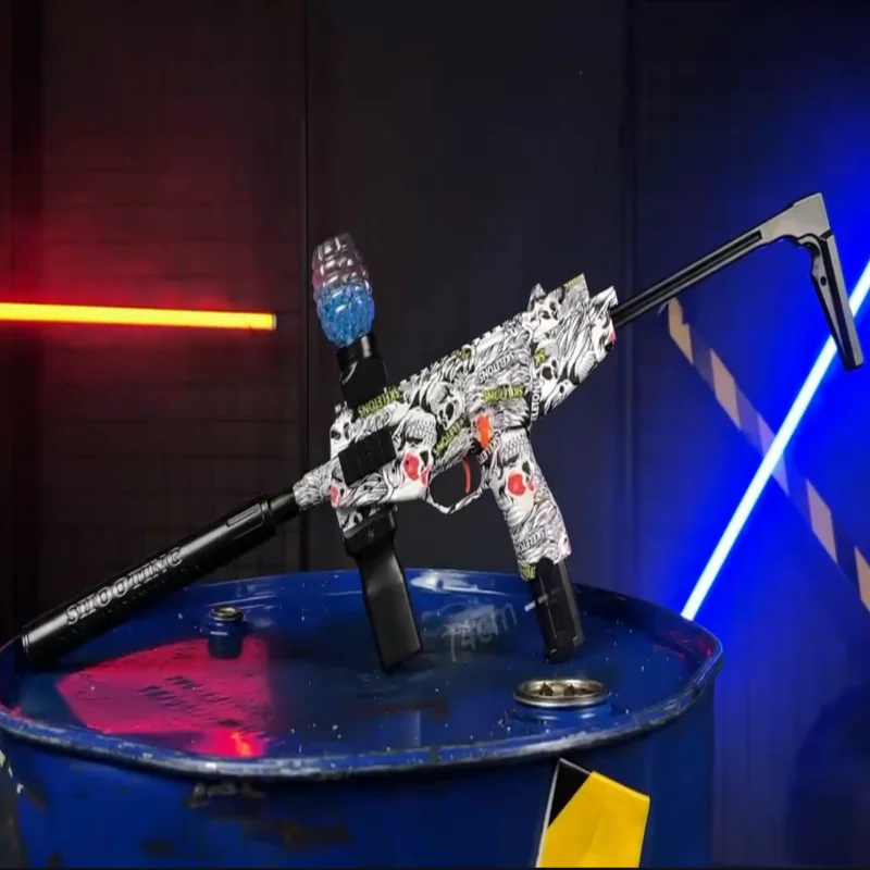 MP9 اليد الذاتي في واحد قاذفة الكرة الكريستال الكهربائية بنين بنات في الهواء الطلق التفاعلية محاكاة معركة لعبة نموذج هدية #2