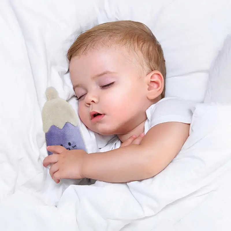 ベビーぬいぐるみ、赤ちゃん用なだめるおもちゃ、噛める人形、フルーツ型枕、ストラップ付き、ベビーベッド、シャワー、日常使い、保育園、自宅、旅行用