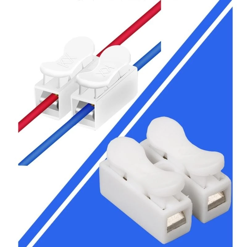 

20pcs Quick Install Push In Terminals Block Suitable For DIY And Household Wiring Projects Convenient Secure Connection