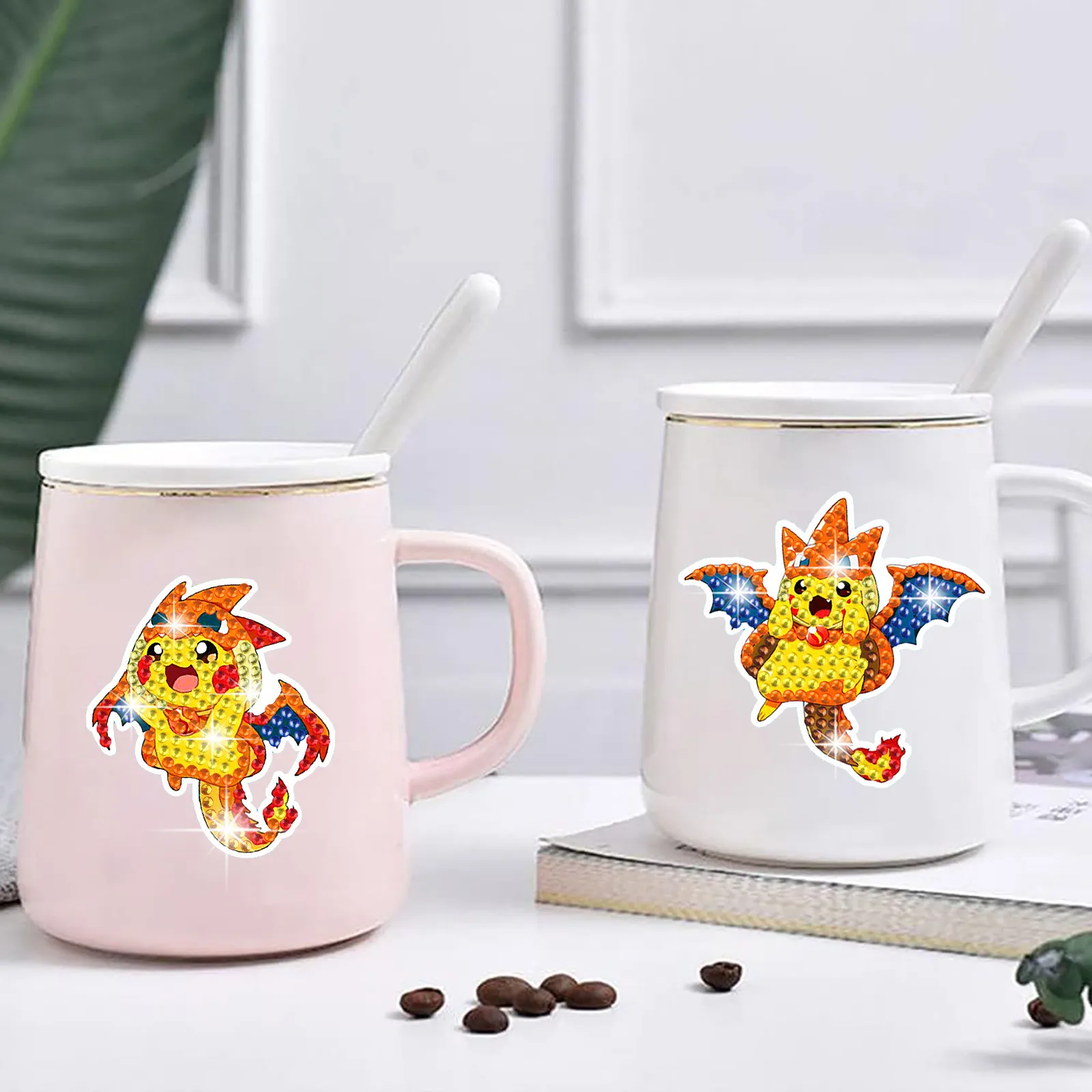 DIY Pikachu Diamond Painting Kit for Kids - Cartoon Character Handmade Craft Random Paste Activity to Enhance Concentration view 5