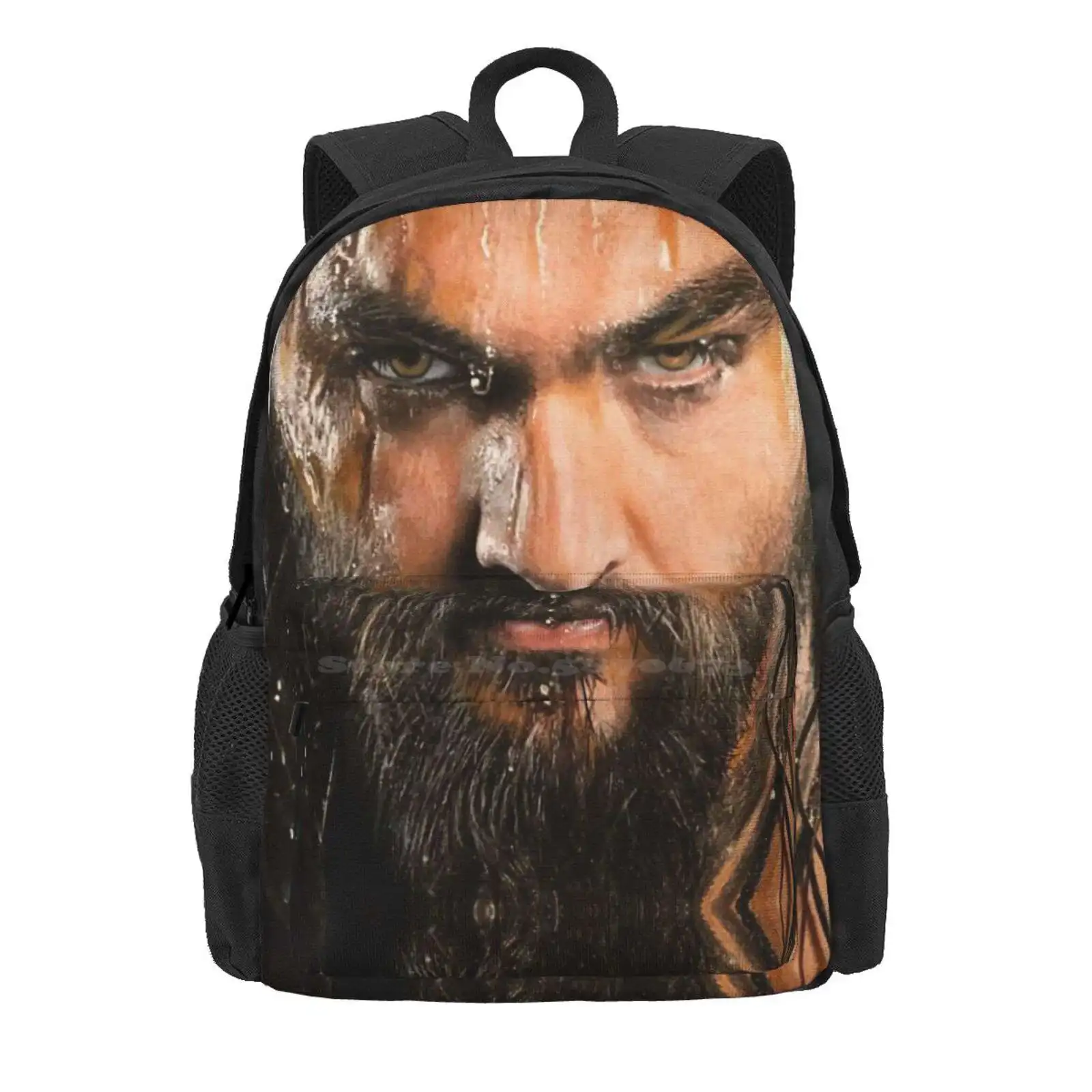 Jason Hot Sale Schoolbag Backpack Fashion Bags Jason Mamoa Drawing