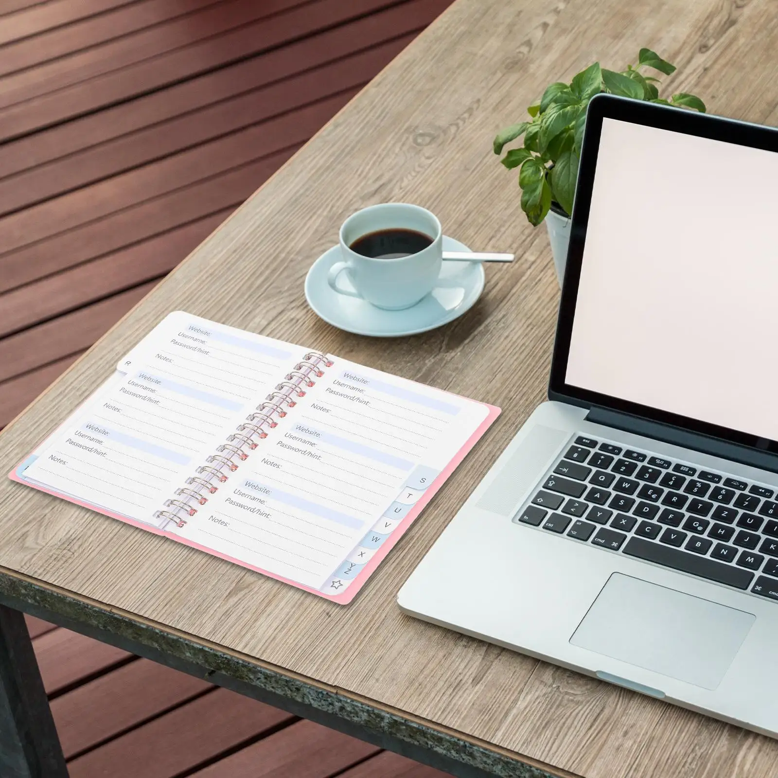 Password Book Books for Seniors Binder Notepad Small Organizer Notebook Paper Spiral