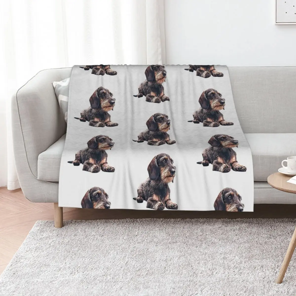 Dachshund Wire Haired Throw Blanket christmas decoration Quilt manga Warm funny gift wednesday Blankets