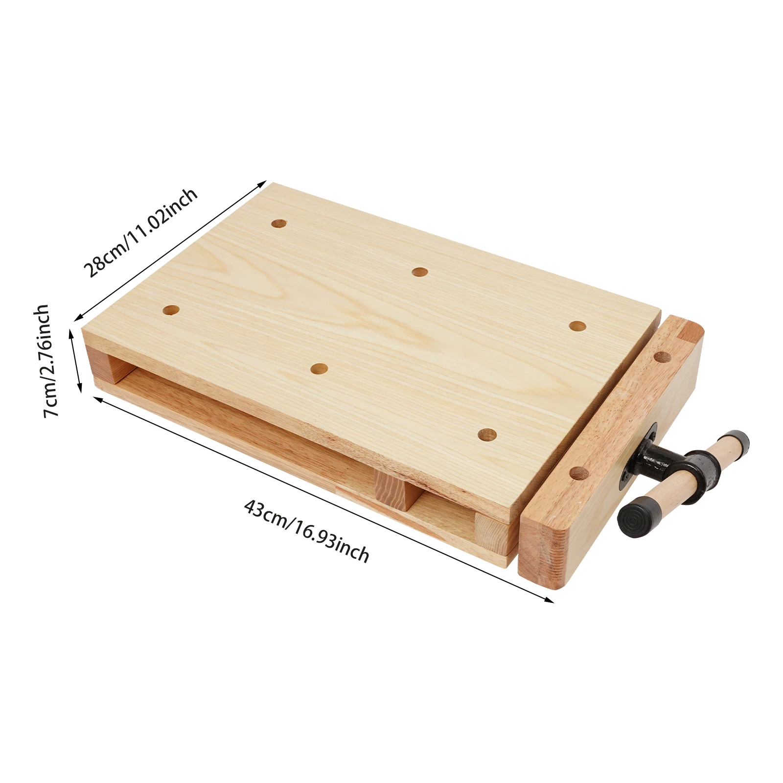 

Portable Wooden Workbench, Woodworking Bench, Woodworking Bench with C-Type Clips 100kg/ 220.46 Lbs for Woodworking Training