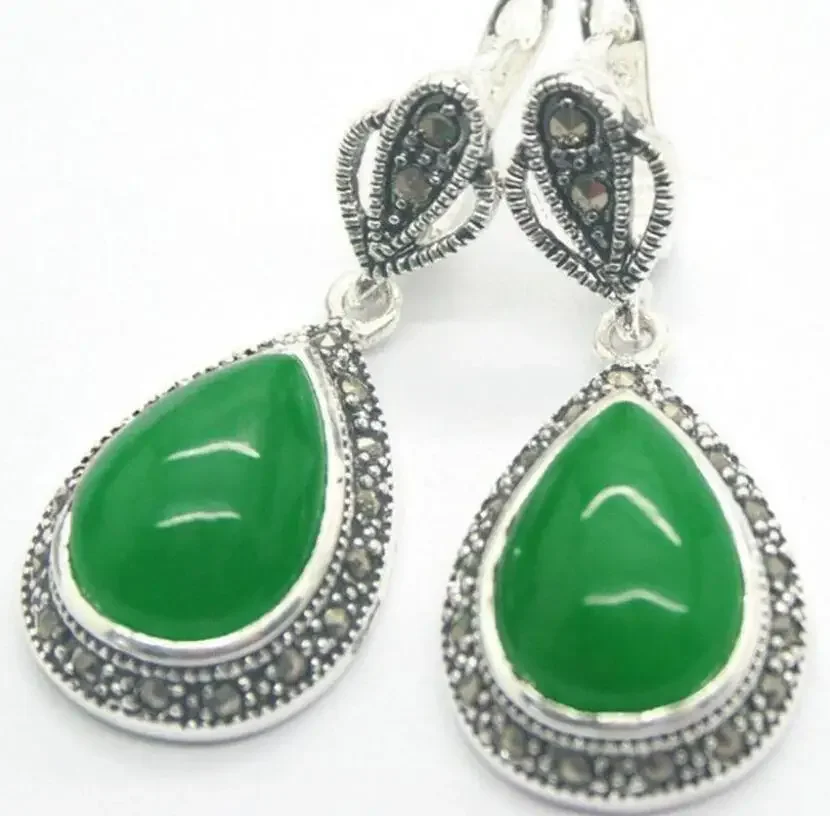 

Hot! New Fashion Women's Marcasite Silver Dangle Earrings