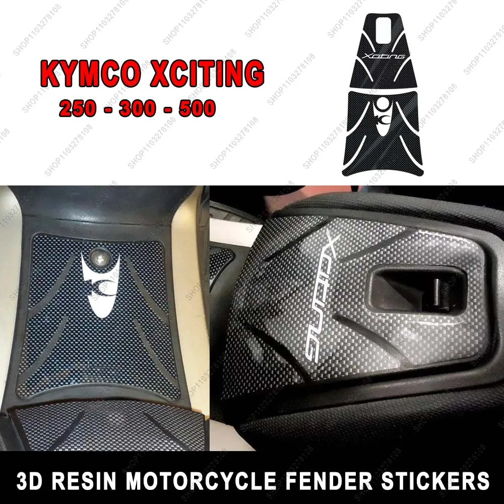 

For KYMCO XCITING 250 300 500 Motorcycle Anti slip Tank Pad Side Traction Pads Protector Sticker 3D Resin Stickers kit