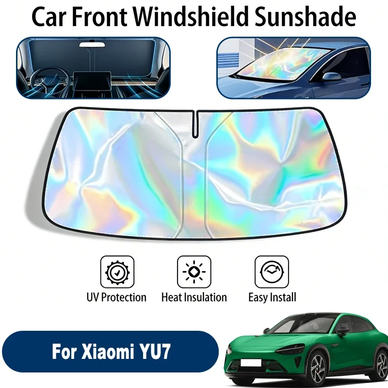 

Car Windshield Sun Shade UV Reflective Sun Visor Protection Cover For Xiaomi YU7 2025-2026