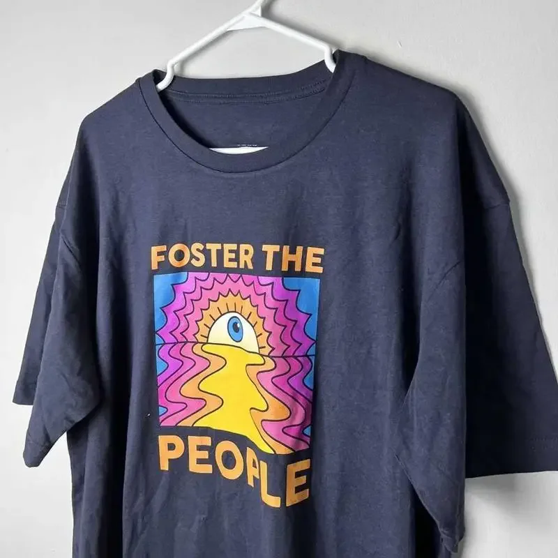 Foster The People For Friends Black T shirt All Size KK74