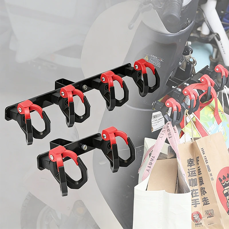 SEAMETAL Motorcycle Double Hook Luggage Bag Hanger Multi-functional Front Hanging Modified Hook E-Bike Motor Hooks Accessories