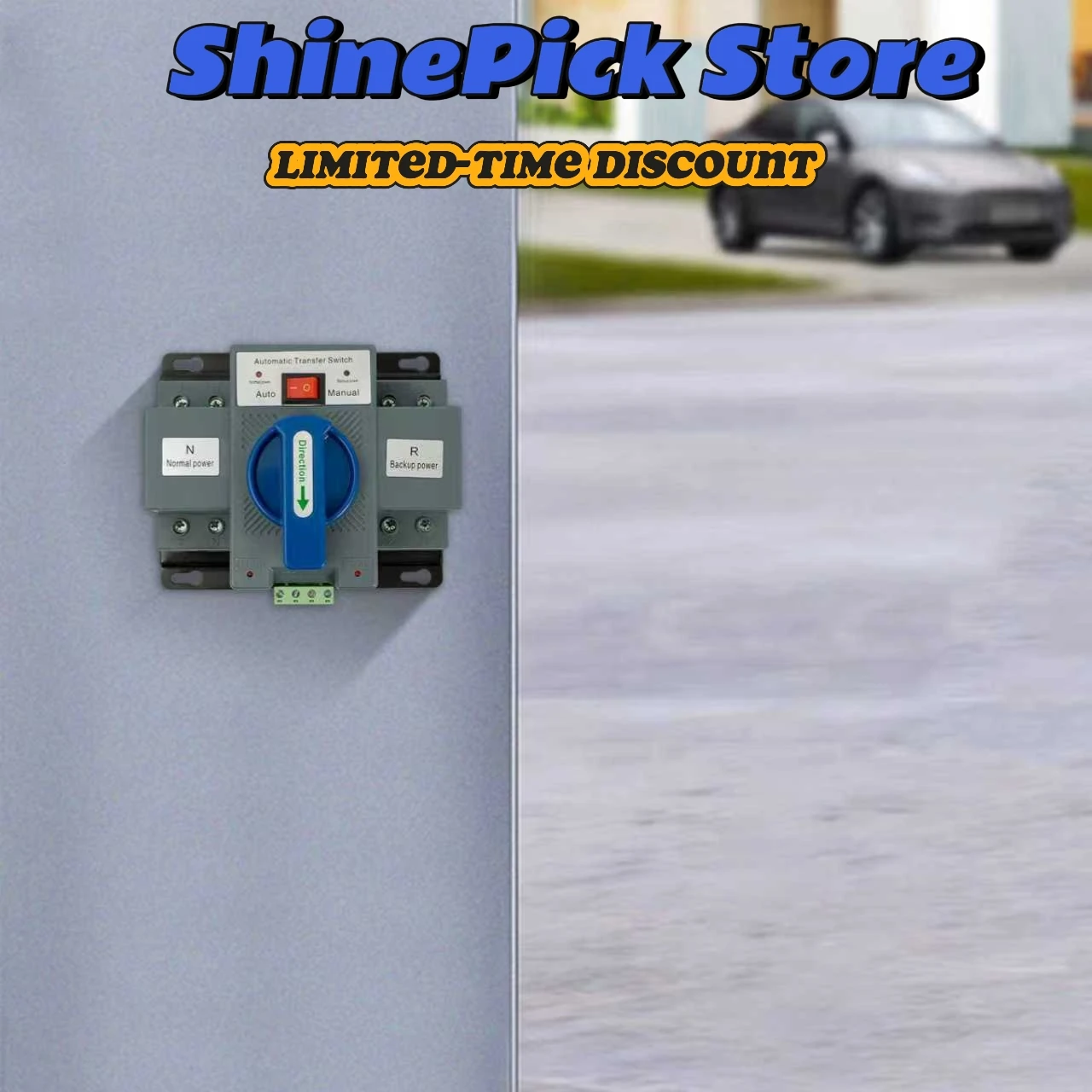 EU 표준 ATS 스위치(220V) - 수지+강철 구조, 단락/과부하 보호, CB 등급, 엘리베이터/감시 장치에 적합