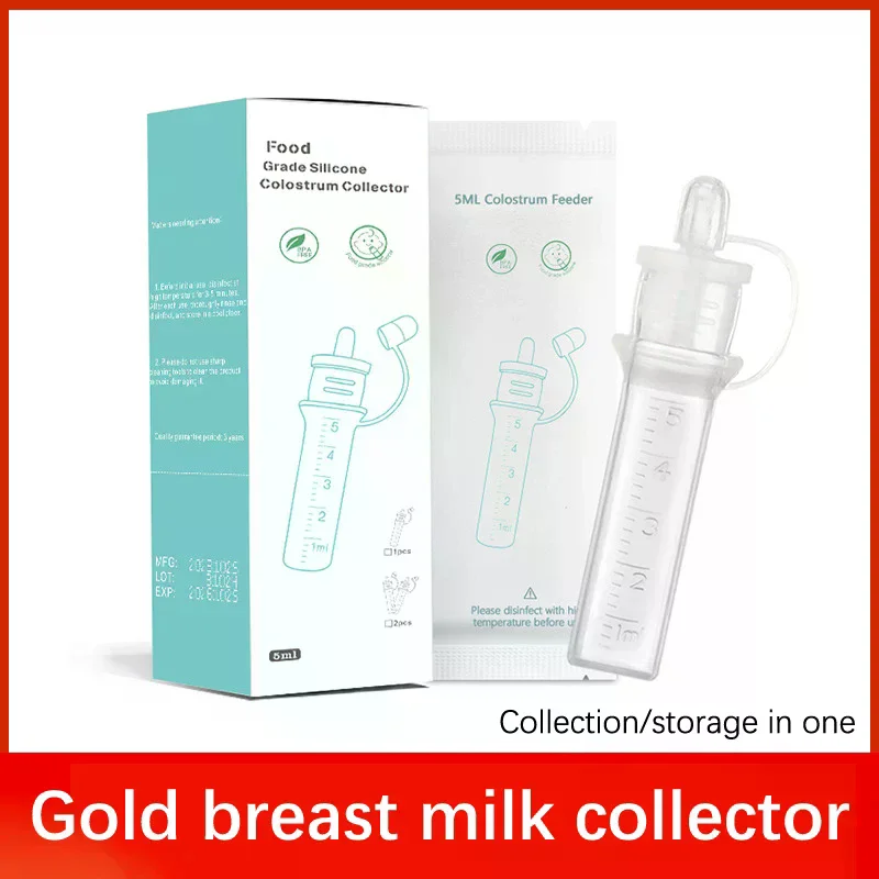 Colostrum Collector Breast Milk Collection Baby Feeding and Medicine Reusable Breastfeeding Device
