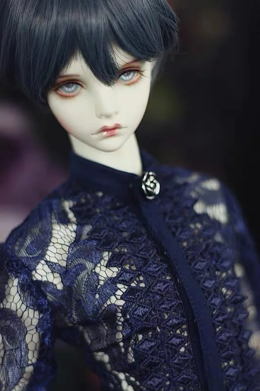 เสื้อผ้าตุ๊กตาสั่งทำ 1/4/ 1/3 เสื้อผ้า BJD เสื้อลูกไม้ย้อนยุคแบบซีทรู 1 ชิ้น
