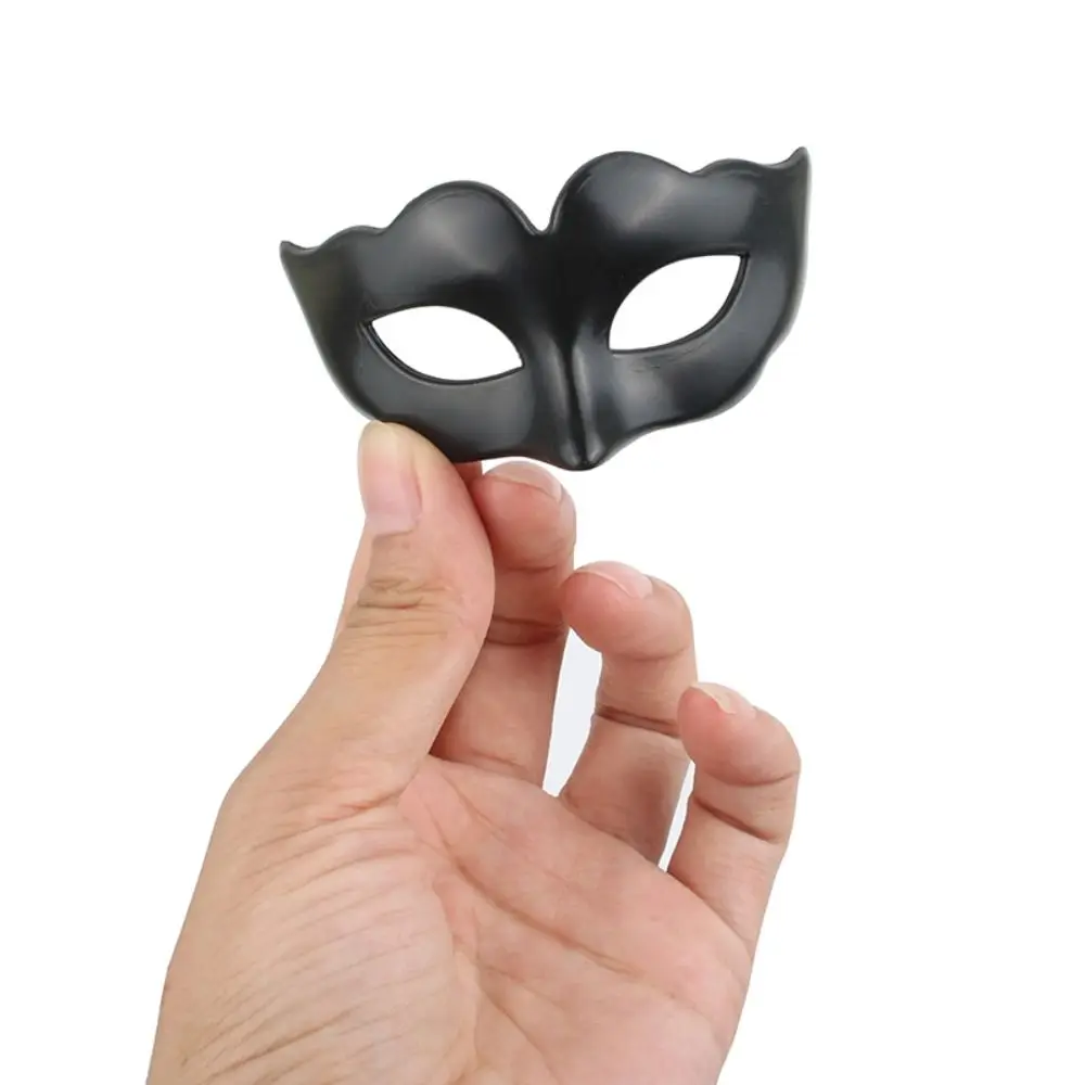 10 قطعة أقنعة تنكرية صغيرة بلاستيكية جديدة لطيف اللون اللوحة لعبة قناع الأطفال هدية حفلة الهالوين ماردي غرا قناع البندقية #3