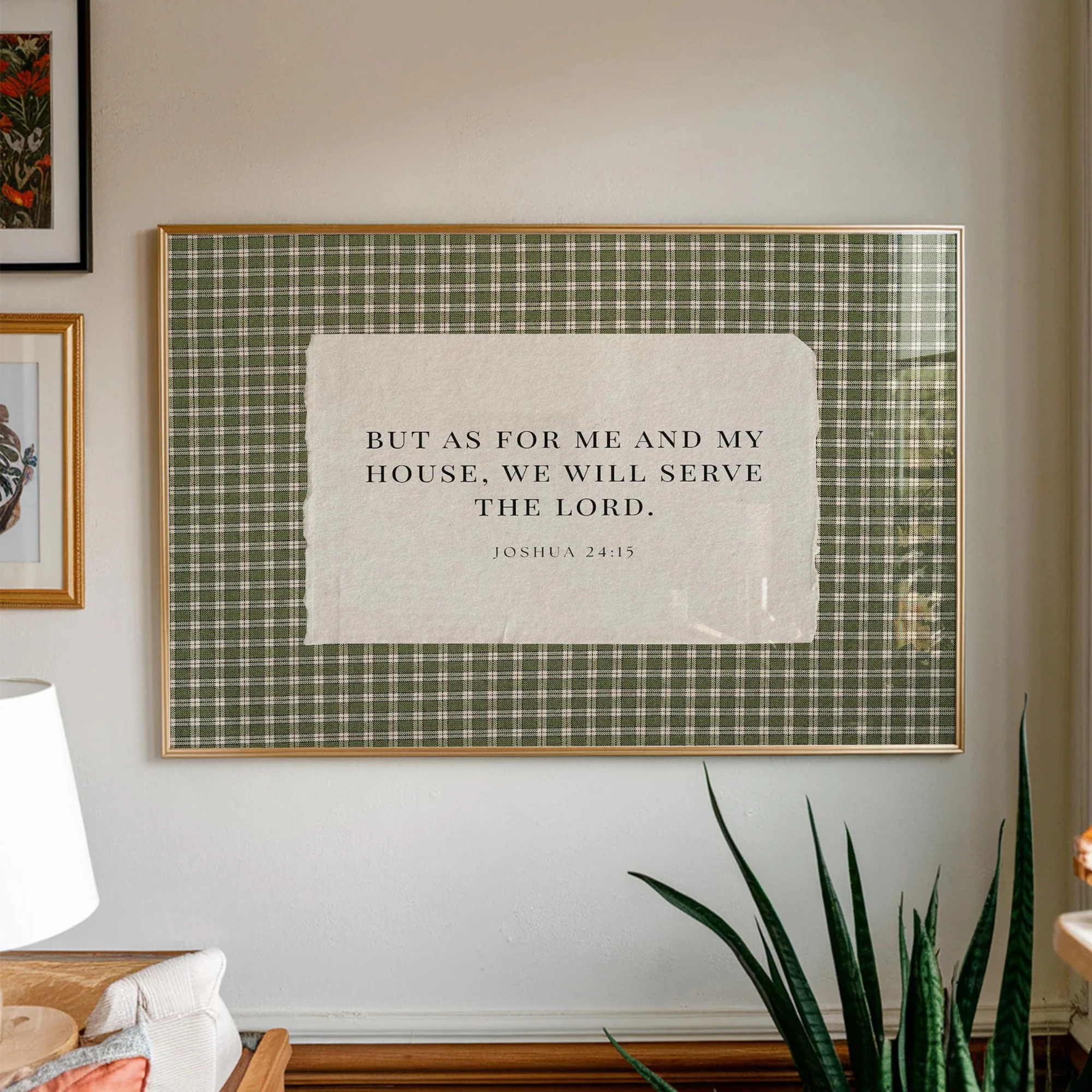 Wandkunstdruck „Christian But As For Me And My House“, Leinwandgemälde, Poster, Bild für Wohnzimmer, Schlafzimmer, Restaurant, Heimdekoration