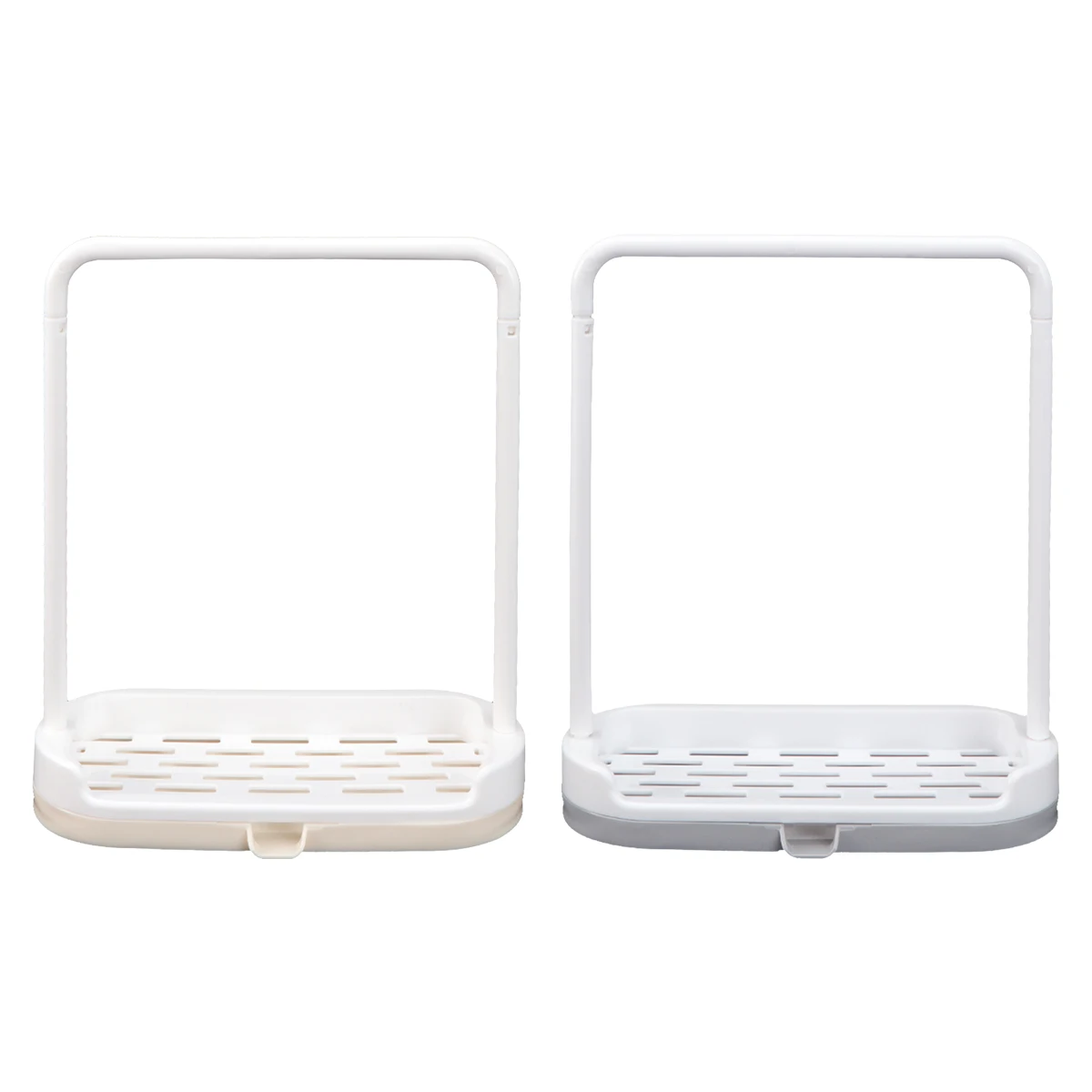 

2Pcs Kitchen Storage Rack Plastic Towel Shelf Space Saving Non Punching Dishrag Hanger Bathroom Tea Towel Holder