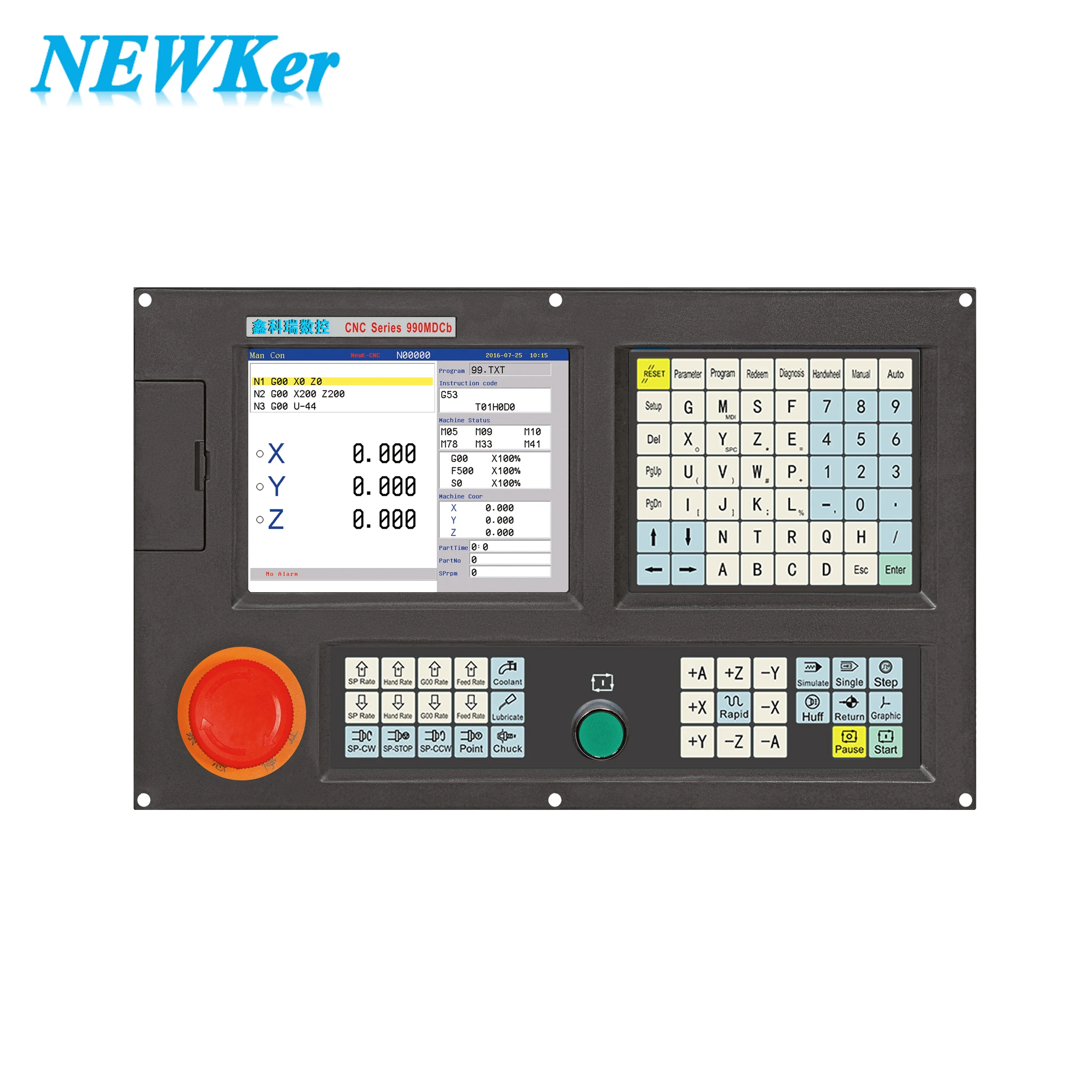 cnc-besturing 4-assige en 5-assige cnc-besturingseenheid bewerkingscentrum vergelijkbaar met cnc-besturing gsk