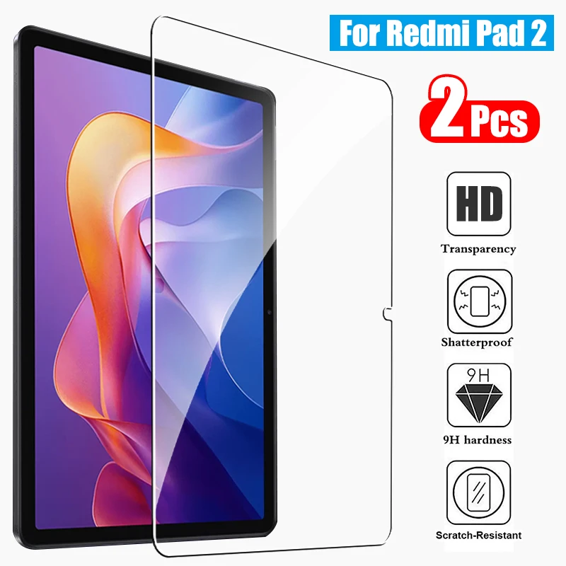 لـ Redmi Pad 2 واقي شاشة من الزجاج المقسى على فيلم Redmi Pad 2 2025 9H